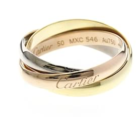 Cartier Trinity Ring 18K Gelb Rosa und Weißgold