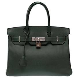 Borsa HERMES Birkin 30 in Pelle Verde - 103577 - Hermès