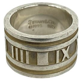 Tiffany & Co Anello Atlas largo in argento sterling Tiffany
