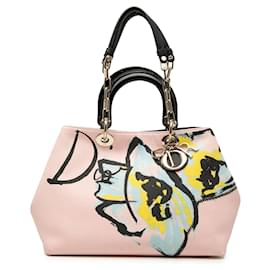 Borsa Diorissimo in tela con stampa floreale rosa Edizione Limitata Taglia Medium