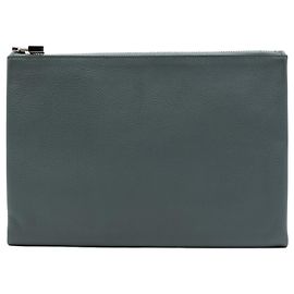 Pochette Atout 26 in pelle Evercolor grigia Hermès