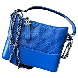 Chanel Gabrielle Borsa a Tracolla in Pelle Blu