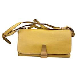 Bottega Veneta Bolsa de mão em couro amarelo