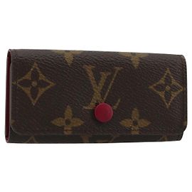 LOUIS VUITTON Monogram Multicles 4 Key Case Fuchsia M62631 Auth 181113V