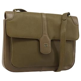 Borsa a Spalla GIVENCHY in Pelle Verde e Oro Auth 180485