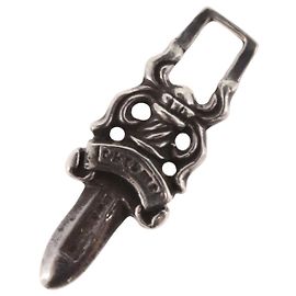 Pingente Chrome Hearts Dagger Charm Top Ag925 Silver Auth LNZ835SAV