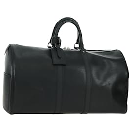 LOUIS VUITTON Epi Keepall 45 Boston Bag Black M42972 LV Auth 179740V
