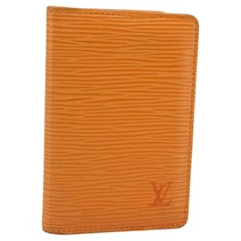 LOUIS VUITTON Epi Organizer De Poch Porta Cartões Laranja M6358H LV Auth 161341 - Louis Vuitton