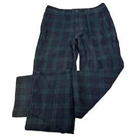 Pantalones de lana vintage Comme des Garçons Negro Verde oscuro - Comme Des Garcons