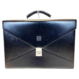 Valigetta in pelle nera Loewe