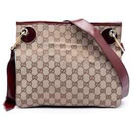 Borsa a tracolla Gucci Beige GG Canvas Eclipse