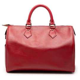 Louis Vuitton Speedy 30 in pelle Epi rossa