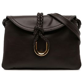 Bottega Veneta Borsa a tracolla Liberta in pelle di vitello Baby marrone