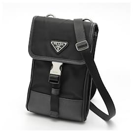 Prada Re-Nylon x Saffiano Leder Smartphone-Hülle