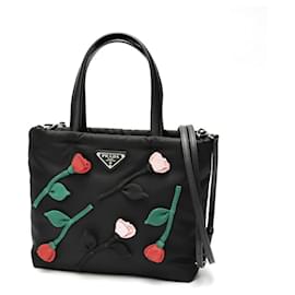 Borsa Tote in Nylon Nero Prada
