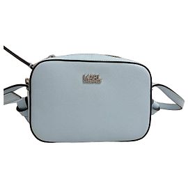Karl Lagerfeld Bolso Camera K/Signature en piel azul claro
