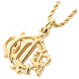 Collana Christian Dior con logo Dior Emblem
