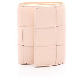 Cartera pequeña de tres pliegues Cassette Maxi Intrecciato Bottega Veneta