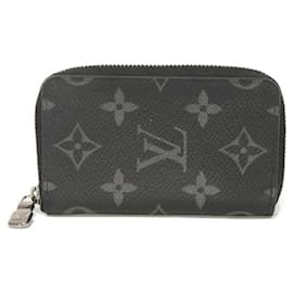 Louis Vuitton Zippy Wallet Vertical Black Leather ref.JC1017105
