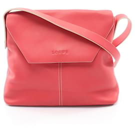 Borsa a tracolla in pelle rossa Loewe