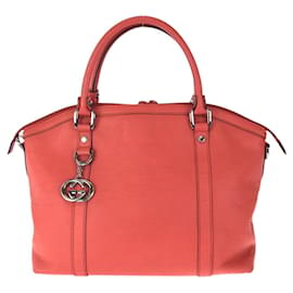 Borsa Tote Gucci in pelle con loghi intrecciati