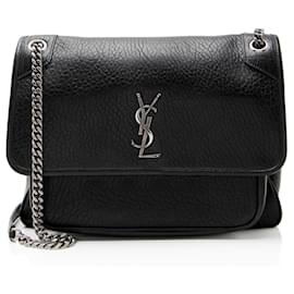 Borsa a Spalla Saint Laurent Grained Lambskin Monogram Niki Large