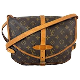 Borsa a tracolla Louis Vuitton Monogram Saumur 30 Vintage stile sella