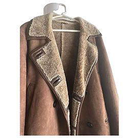 Autre Marque Giacca in mouton Rufo marrone