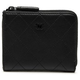 Chanel Black Leather Coin Purse