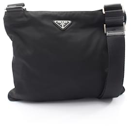 Borsa a tracolla con logo Triangle Prada