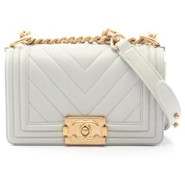Borsa a tracolla Chanel Boy Small blu