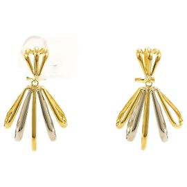 Autre Marque Orecchini a clip in platino PT900 e oro giallo 18K