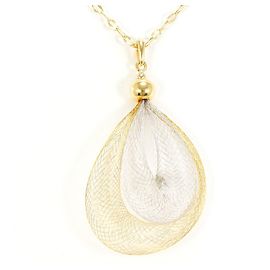 Autre Marque Collana in oro 18K giallo e bianco