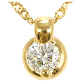Collana in oro giallo 18K con diamante - Autre Marque
