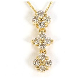 Autre Marque 18K Gelbgoldhalskette mit Diamant