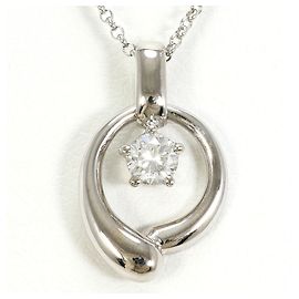 Autre Marque Collar de oro blanco de 18K y diamantes