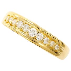 Autre Marque 18K Gelbgold-Ring mit Diamant