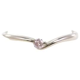 18K Weißgold-Ring mit rosa Diamant - Autre Marque