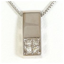 Autre Marque Collana in oro bianco 18K e diamanti