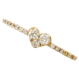 Autre Marque Bague anneau en or rose 18K avec diamant