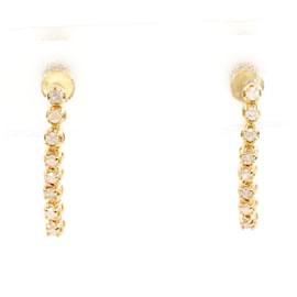Eleganti orecchini a clip in oro 18K con diamanti - Autre Marque