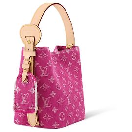 Borsa Louis Vuitton Monogram Denim All in BB - Fuchsia