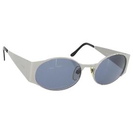Occhiali da sole CHANEL metallo Argento CC Auth 181482
