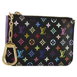 LOUIS VUITTON Pochette Cles NM Monedero Multicolor Negro M60279 Auth 181115V