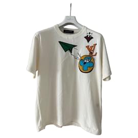 Louis Vuitton Monogram Comics Intarsia T-Shirt - Ecru