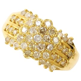 18K Gelbgold-Ring mit 1.00ct Diamant - Autre Marque