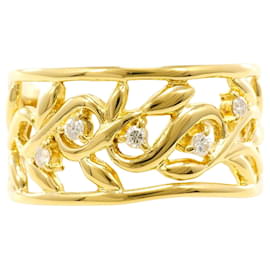 18K Gelbgold-Ring mit Diamant - Autre Marque