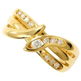 Autre Marque 18K Gelbgold-Ring mit Diamant