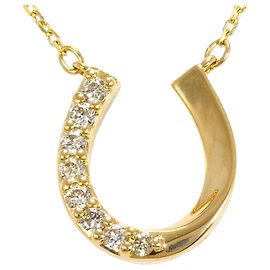 Autre Marque Collana in oro giallo 18K con diamante
