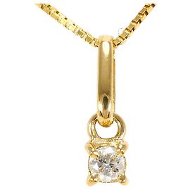 Autre Marque Collana in oro giallo 18K con diamante